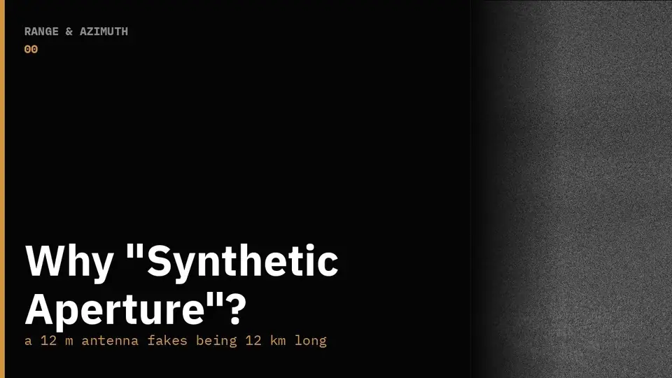Video thumbnail: Why “Synthetic Aperture”?